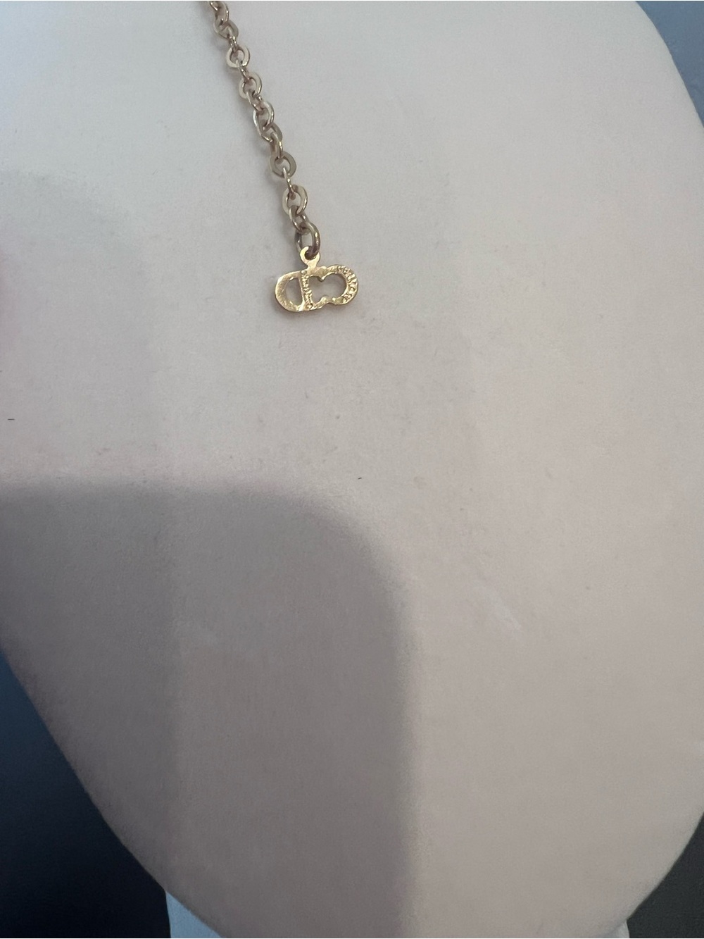 Dior Gold Circular Pendant Necklace - Picture 6 of 7